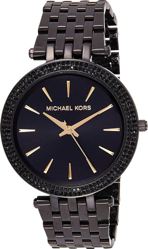 michael kors black watches for women